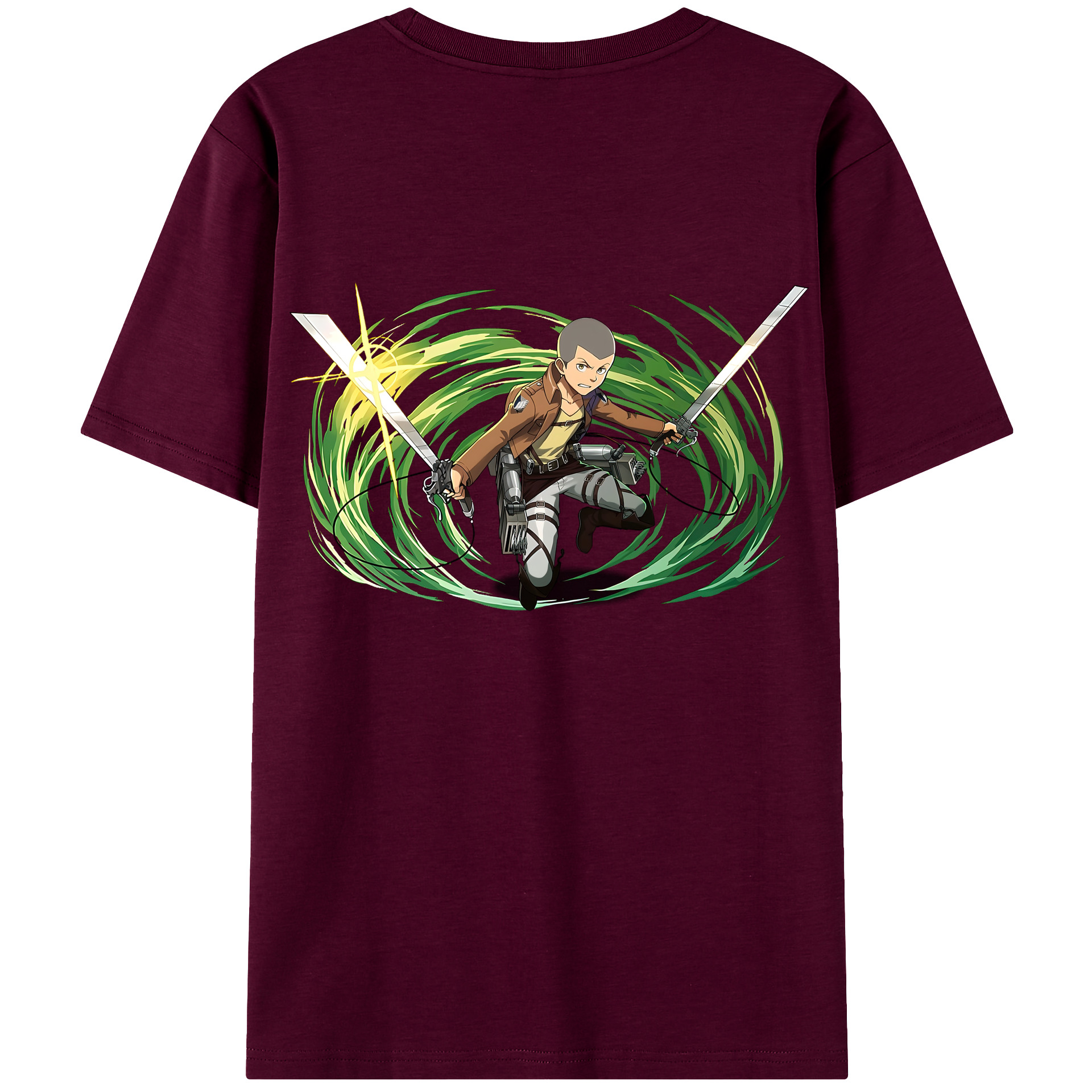 （画像用） 進撃の巨人 コニー·スプリンガー Attack on Titan Connie Springer レディース半袖Tシャツ(バックプリント)